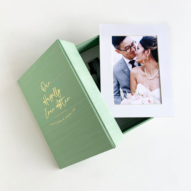 Handmade Box With Matted Prints Set